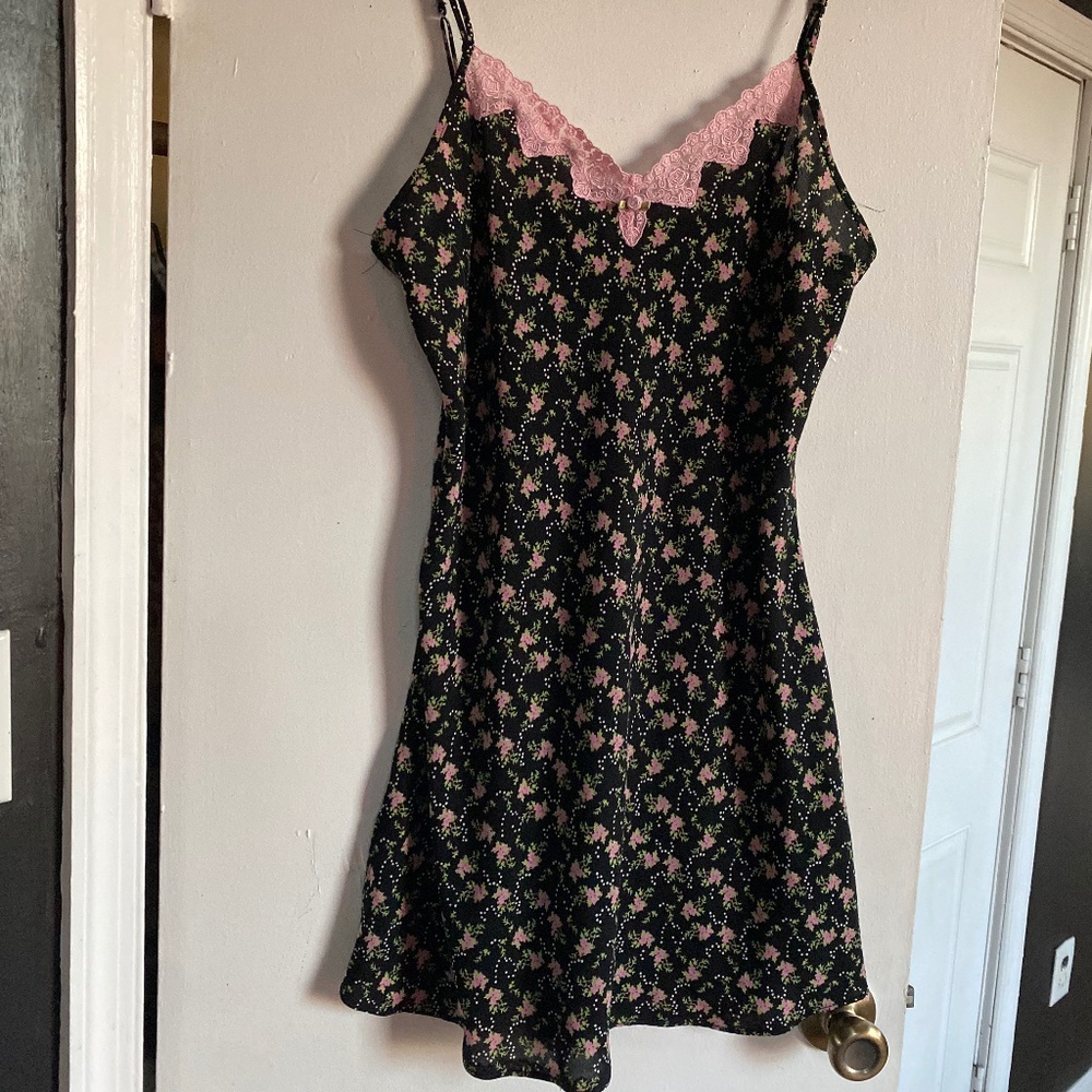 Cute Floral Slip Dress - Enchanting - M